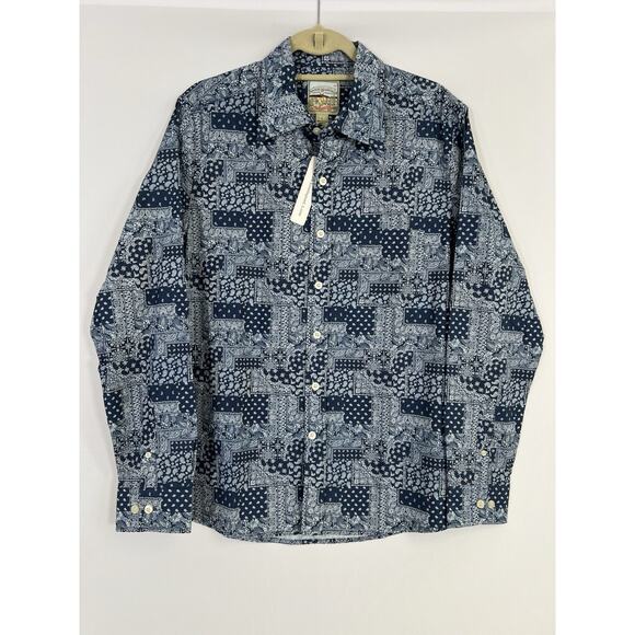 Men’s Kennington Rocking K Ranchwear Sz Shirt Large Cowboy Western